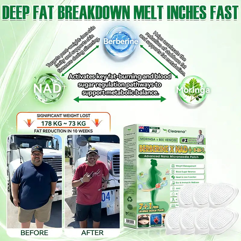 𝐎𝐟𝐟𝐢𝐜𝐢𝐚𝐥 🇦🇺AU 𝐒𝐭𝐨𝐫𝐞 | ✨🧑‍⚕️𝐂𝐥𝐞𝐚𝐫𝐞𝐧𝐚® 𝐌𝐨𝐫𝐢𝐧𝐠𝐚 · 𝐁𝐞𝐞 𝐯𝐞𝐧𝐨𝐦 · 𝐁𝐞𝐫𝐛𝐞𝐫𝐢𝐧𝐞 × 𝐍𝐀𝐃+ 𝟖-𝐢𝐧-𝟏 𝐀𝐝𝐯𝐚𝐧𝐜𝐞𝐝 𝐍𝐚𝐧𝐨 𝐌𝐢𝐜𝐫𝐨𝐧𝐞𝐞𝐝𝐥𝐞 𝐏𝐚𝐭𝐜𝐡 — 𝐎𝐧𝐜𝐞 𝐃𝐚𝐢𝐥𝐲, 𝐕𝐢𝐬𝐢𝐛𝐥𝐞 𝐑𝐞𝐬𝐮𝐥𝐭𝐬 𝐢𝐧 𝟕 𝐃𝐚𝐲𝐬 (obesity, ｌｏｏｓｅｓｋｉｎ,diabetes, sleep apnea, joint issues, and more For)