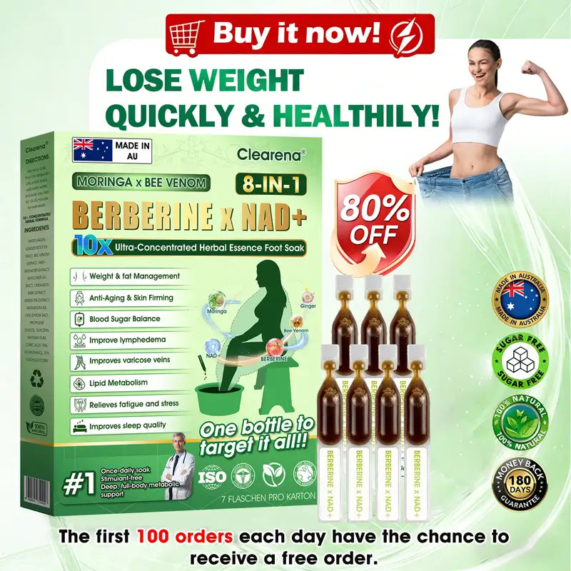 𝐎𝐟𝐟𝐢𝐜𝐢𝐚𝐥 AU 𝐒𝐭𝐨𝐫𝐞 🇦🇺  | 🧑‍⚕️ 𝐂𝐥𝐞𝐚𝐫𝐞𝐧𝐚® Moringa · Bee Venom · Berberine × NAD+ Eight-in-one 10× Ultra-Concentrated Herbal Essence Foot Soak — 𝐎𝐧𝐜𝐞 𝐃𝐚𝐢𝐥𝐲, 𝐕𝐢𝐬𝐢𝐛𝐥𝐞 𝐑𝐞𝐬𝐮𝐥𝐭𝐬 𝐢𝐧 𝟕 𝐃𝐚𝐲𝐬