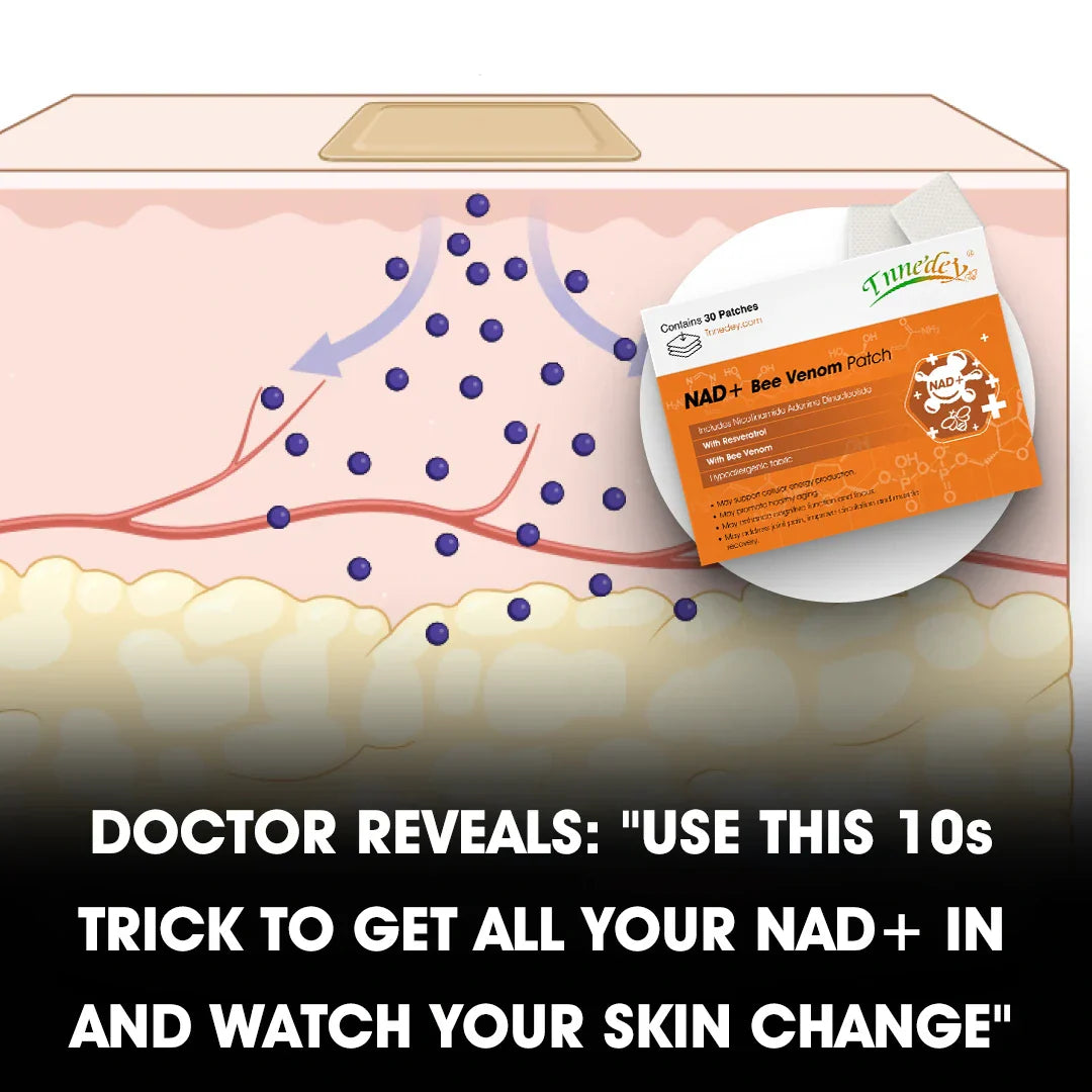 [Official Store]Tnnedey® NAD+ Bee Venom Patch – Ultimate Skin Rejuvenation & Energy Boost（Last Day Discount：75%）