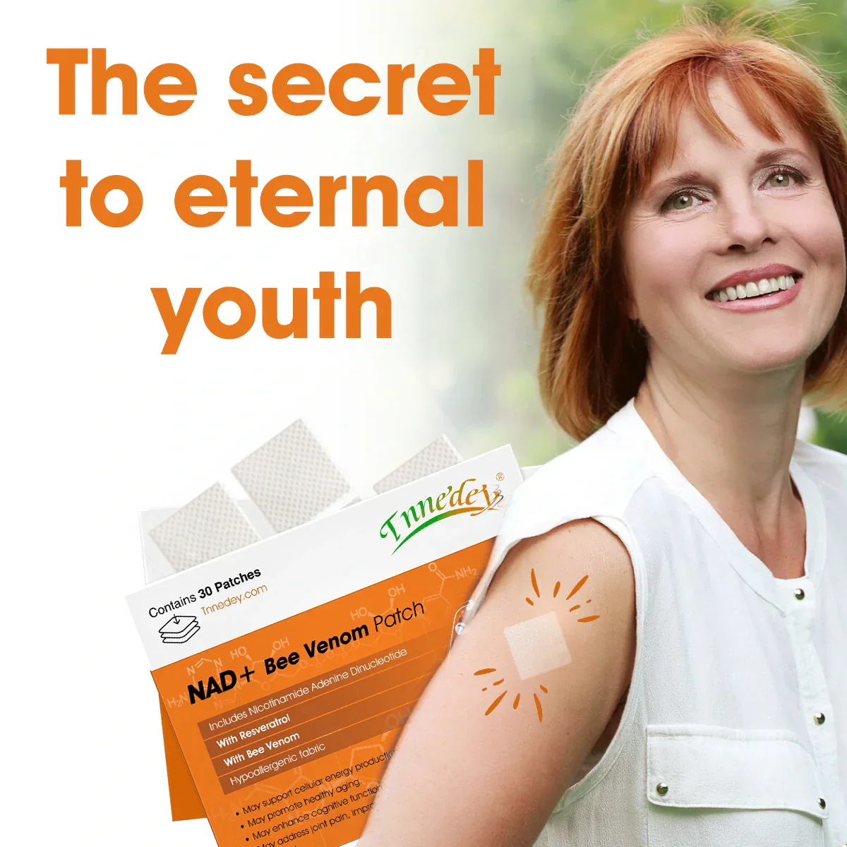 [Official Store]Tnnedey® NAD+ Bee Venom Patch – Ultimate Skin Rejuvenation & Energy Boost（Last Day Discount：75%）